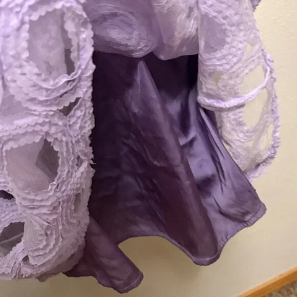 EShakti purple Circle Tulle Midi Fit Flare Dress NWOT Sz 8 custom - Picture 4 of 11